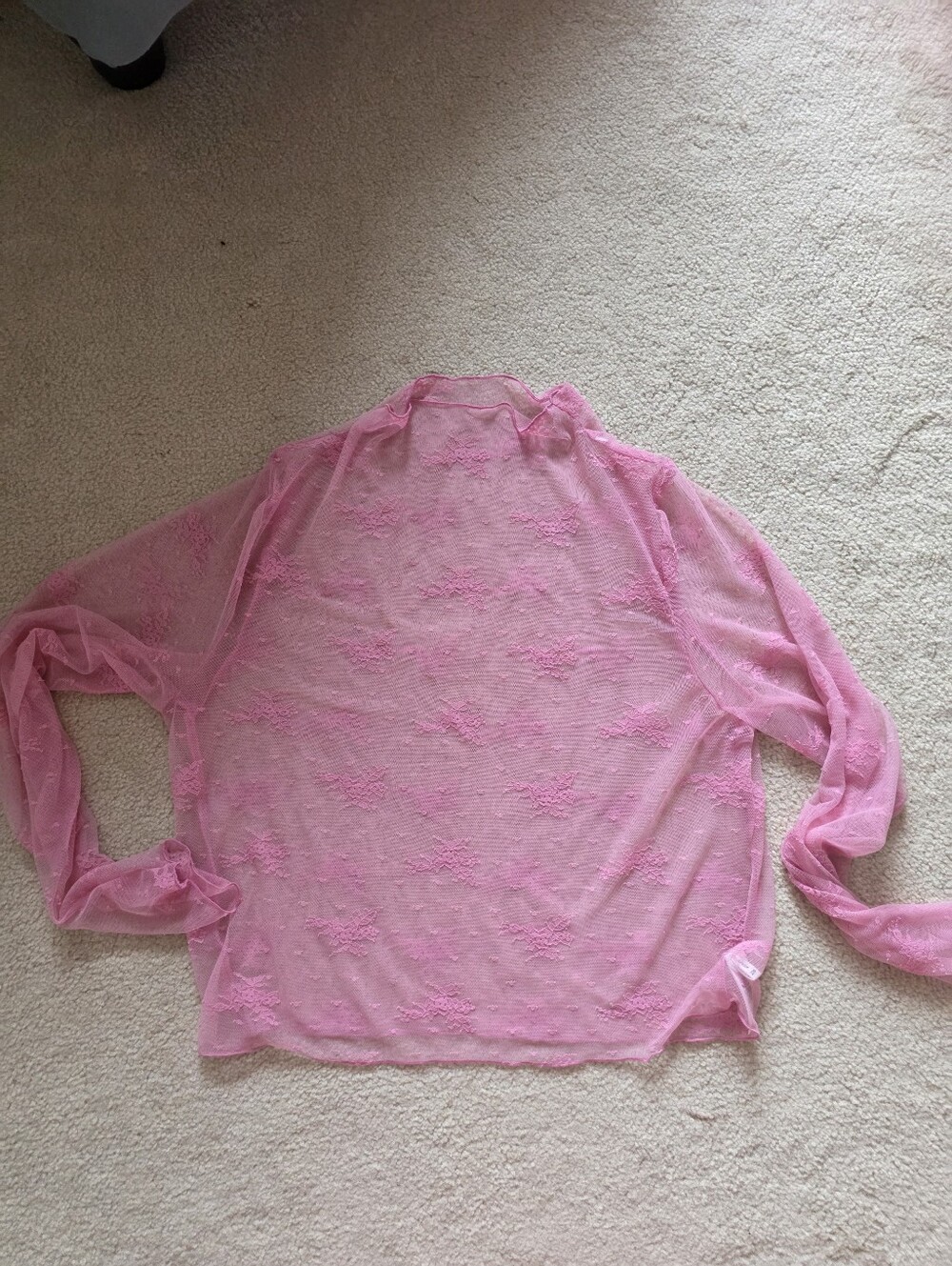 Floral Lace Style Top Pink